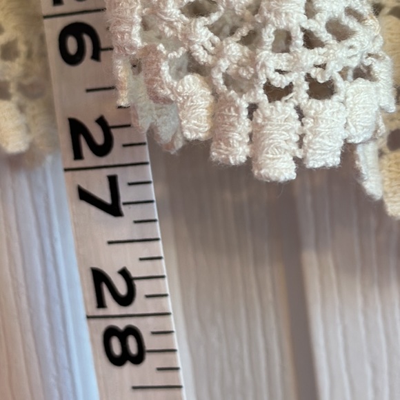 🕊️🌱Rain ~ Gorgeous cream/white butterfly sleeves cover-up or tunic size med. - Picture 8 of 9